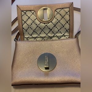 Kate Spade Small Crossbody Bag in Metallic Pink